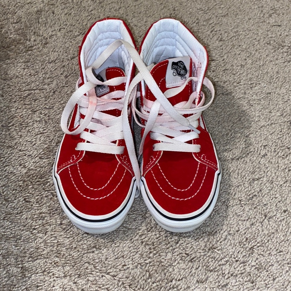 Kids red vans